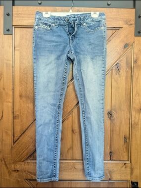 BONGO Women's Skinny Jeans - Light Blue Wash